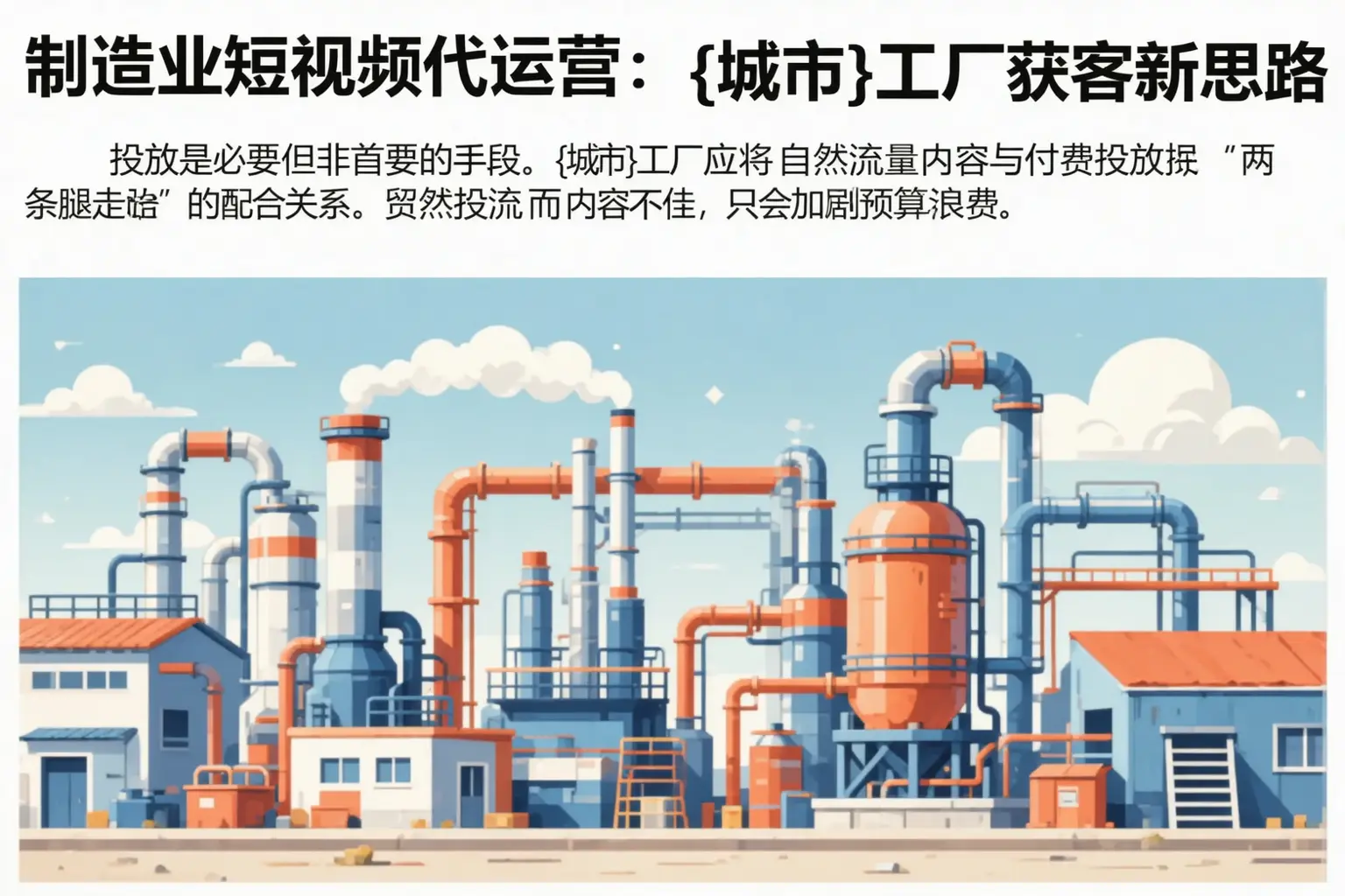 制造业短视频代运营:河西工厂获客新思路